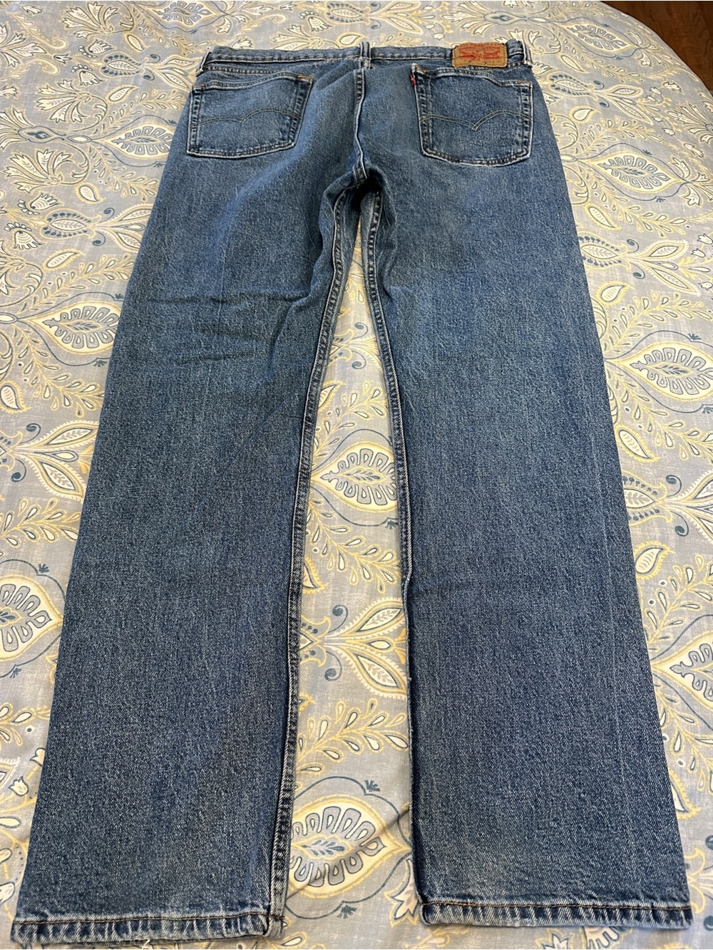 Levi's 512 Classic Straight Men's Jeans in Dark Blue Denim 36x30